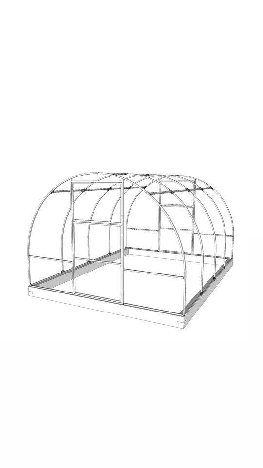 Арочная теплица из поликарбоната